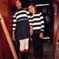 BACE COLLECTION NAVY STRIPE COLLAR POLO
