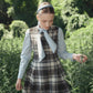 VALENTINA GREY SPECKLED PLAID JUMPER