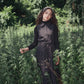 VALENTINA BLACK RHINESTONE COLLARED JUMPER