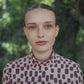 VALENTINA PURPLE PRINT COTTON TURTLENECK