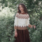 VALENTINA IVORY MOHAIR FAIR ISLE SWEATER