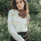 VALENTINA IVORY PETER PAN RUFFLE COLLAR BLOUSE