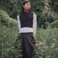 VALENTINA BLACK PEARL TRIMMED VEST