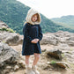 ANALOGIE DENIM/BURGUNDY DENIM DAY DRESS