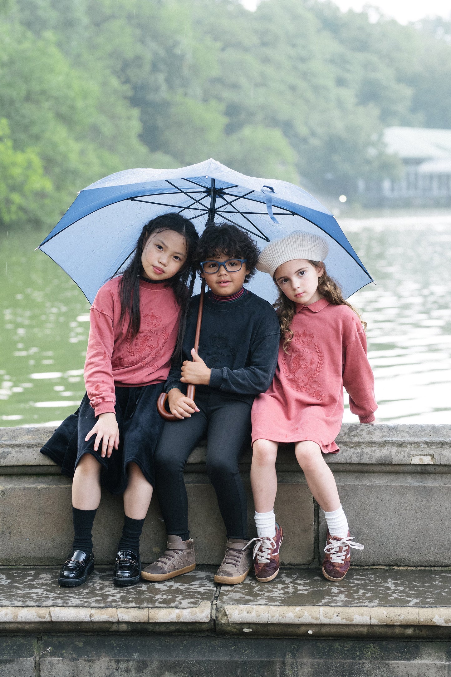 ANALOGIE MINERAL RED EMBLEM SWEATSHIRT DRESS