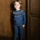 ANALOGIE BLUE HEIRLOOM KNIT SWEATER SET