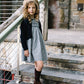 ANALOGIE BLUE PLAID SMOCKED DRESS