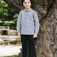 ANALOGIE BLUE PLAID COLLAR SHIRT