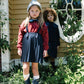 ANALOGIE VINTAGE RED/DENIM COLLAR RUFFLE SWEATSHIRT