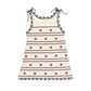 BEBE ORGANIC BEIGE/NAVY APPLE CROCHET KNIT JUMPER