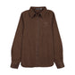 URBAN EDGE BROWN DENIM BUTTON DOWN SHIRT