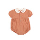 BIRINIT PETIT SALMON EMBROIDERED COLLAR ROMPER [FINAL SALE]
