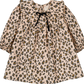 LOUIS LOUISE BEIGE LEOPARD CORDUROY COLLAR DRESS