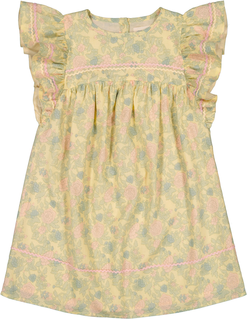 LOUIS LOUISE GREEN/PINK PASTEL FLORAL DRESS