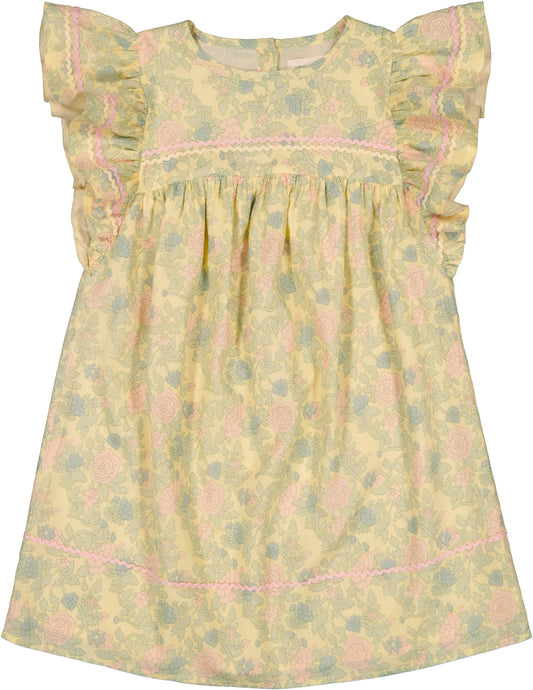 LOUIS LOUISE GREEN/PINK PASTEL FLORAL DRESS