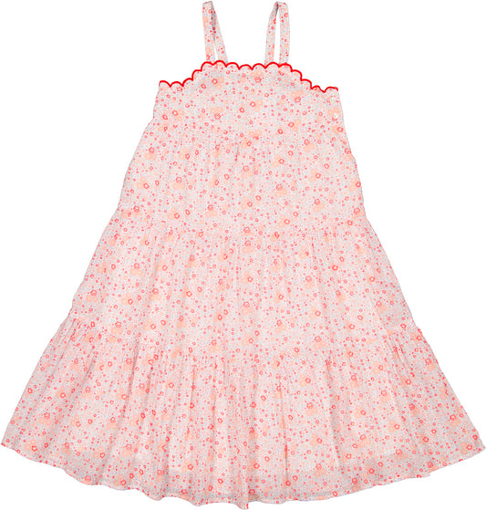 LOUIS LOUISE PINK FLORAL TIERED JUMPER