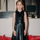 CHRISTINA ROHDE BLACK LEATHER DOUBLE BREASTED JUMPER