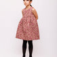 OLIVIA ROHDE BLUSH FLORAL QUILTED DRESS