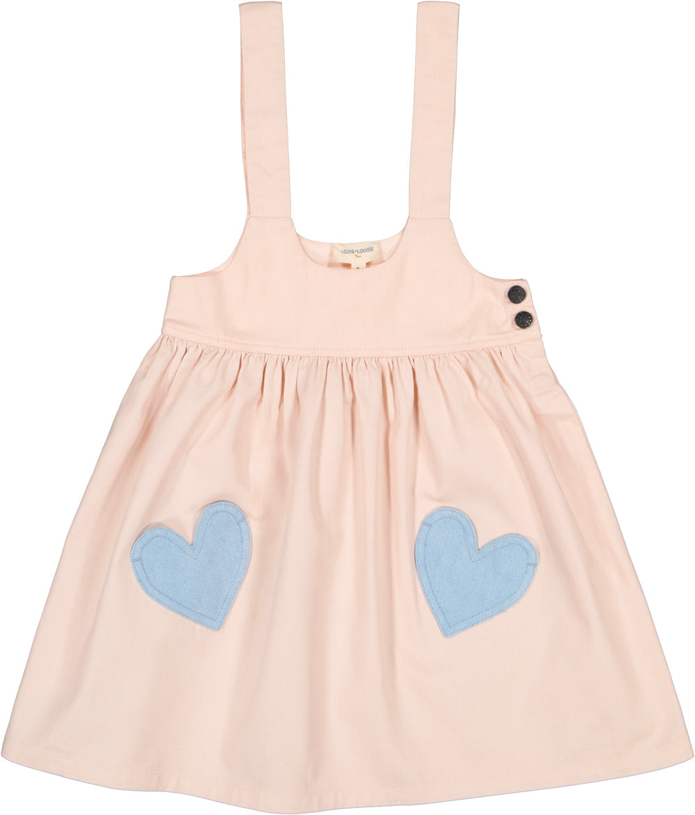 LOUIS LOUISE PINK HEART PATCH JUMPER