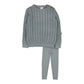ANALOGIE DUSTY BLUE CABLE KNIT SET