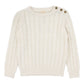 ANALOGIE CREAM CABLE KNIT SWEATER