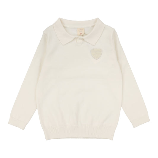 ANALOGIE CREAM KNIT POLO