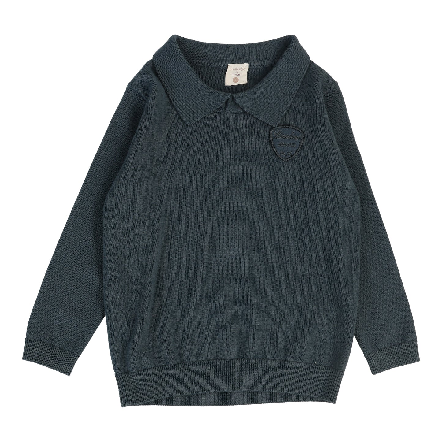 ANALOGIE SLATE KNIT POLO
