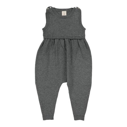 ANALOGIE MID GREY KNIT OVERALLS