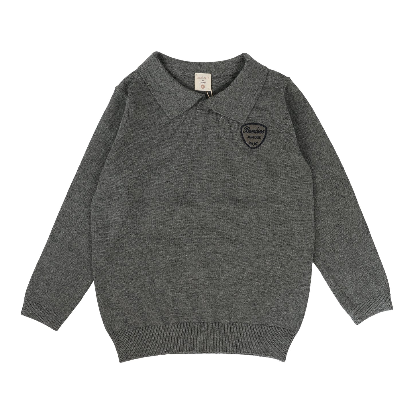 ANALOGIE MID GREY KNIT POLO