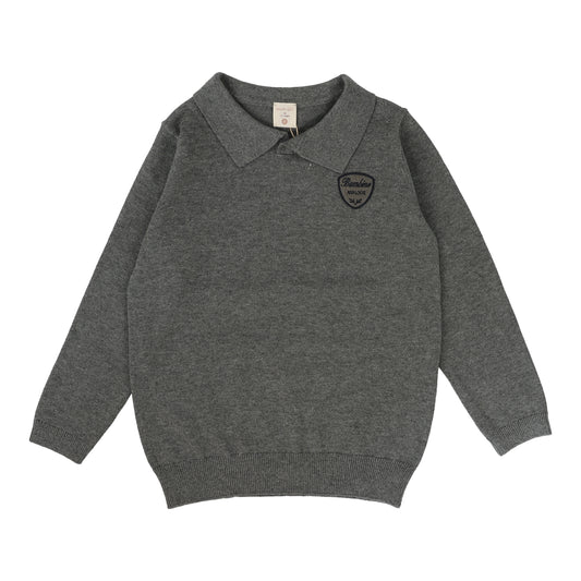 ANALOGIE MID GREY KNIT POLO