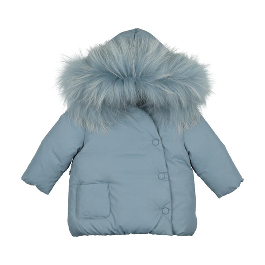 IBIS POWDER BLUE WRAP COAT