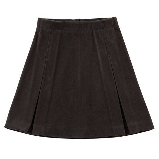 COTTIER BROWN DOUBLE PLEAT SKIRT