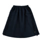 COTTIER NAVY WAISTED FLARE SKIRT