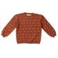 WANDER & WONDER ORANGE FLORAL SWEATSHIRT