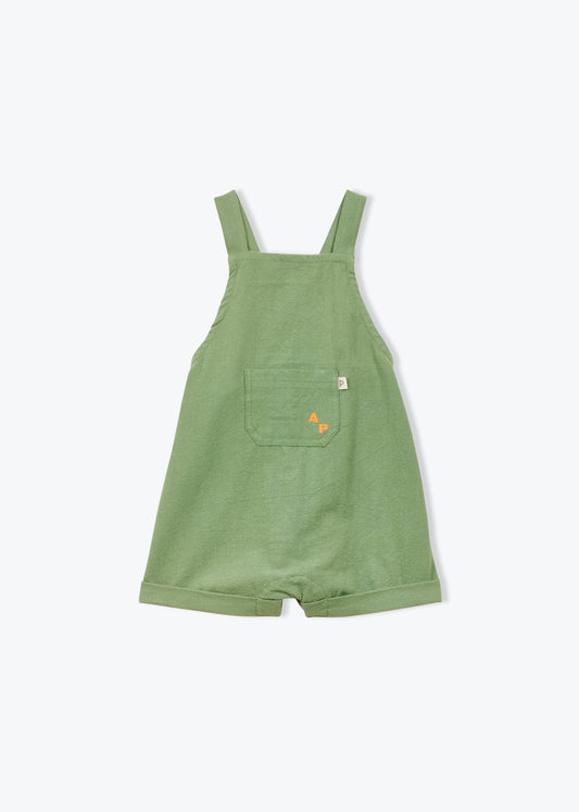 ARSENE & LES PIPELETTES GREEN POCKET ROMPER