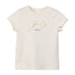 COTTIER CREAM BOW GRAPHIC T-SHIRT
