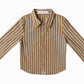 COTTIER MUSTARD STRIPED BUTTON DOWN SHIRT