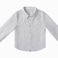 COTTIER WHITE STRIPED BUTTON DOWN SHIRT