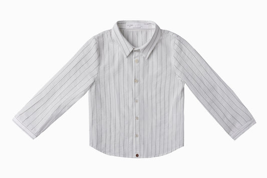 COTTIER WHITE STRIPED BUTTON DOWN SHIRT