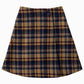 COTTIER MULTI COLOR PLAID WRAP SKIRT