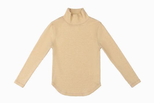 COTTIER YELLOW TURTLENECK T-SHIRT