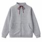 COTTIER HEATHER GREY ZIPPER SWEATSHIRT