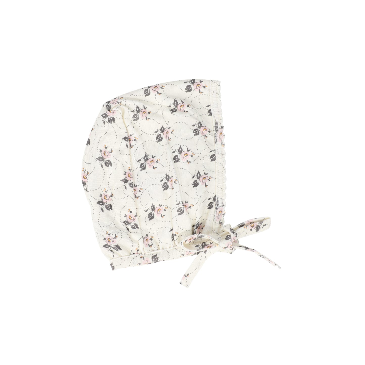 BEBE ORGANIC PINK FLOWER PRINT BONNET