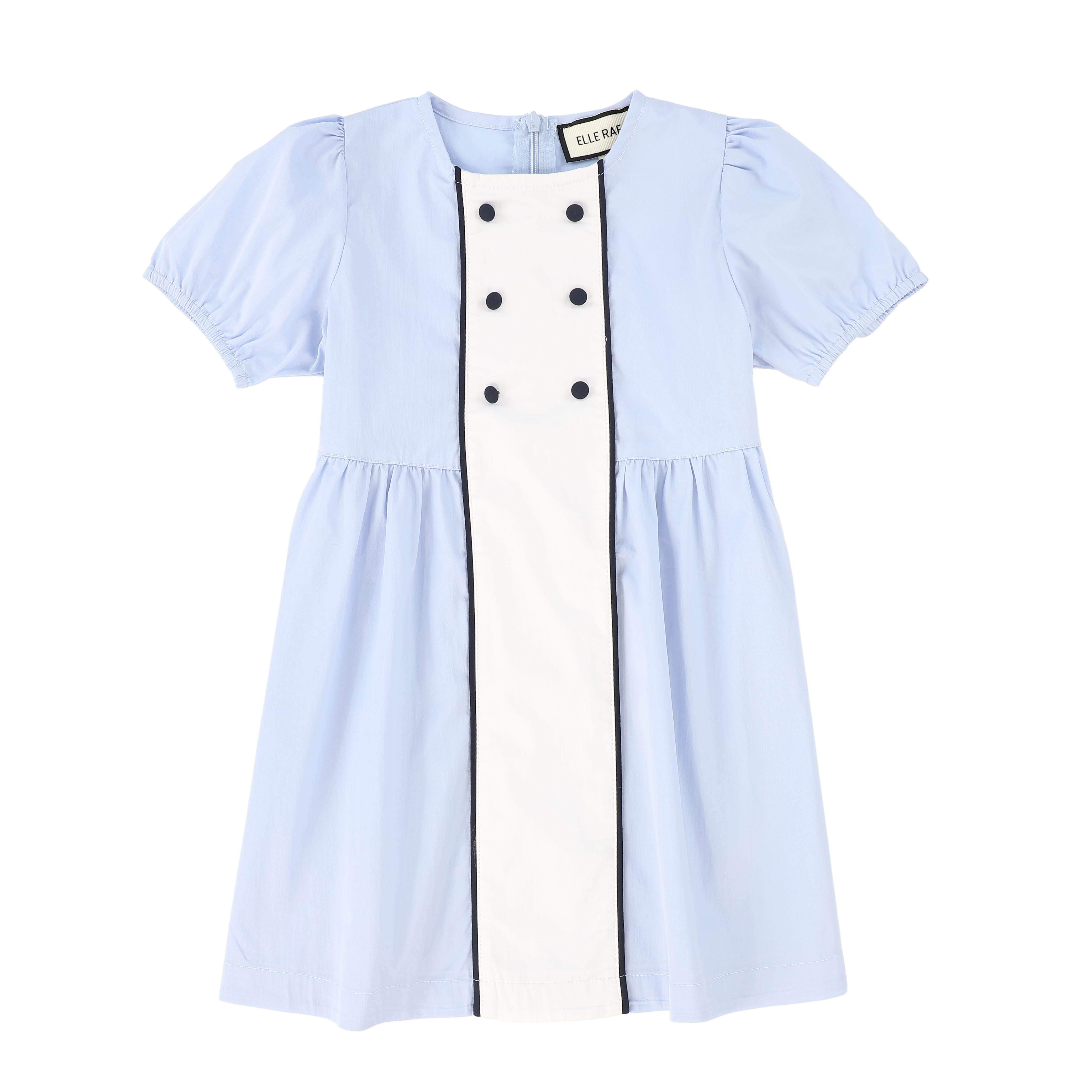 ELLE RAE BLUE DOUBLE BREASTED SS DRESS [FINAL SALE] – Luibelle