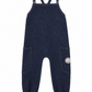 MADELEINE DARK BLUE DENIM EMBROIDERED FLORAL OVERALLS
