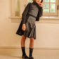 LITTLE PARNI GREY BUTTON CARDIGAN
