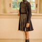 LITTLE PARNI GREY FITTED TURTLENECK