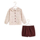 RETRO KID BURGUNDY FLORAL BLOOMER SET