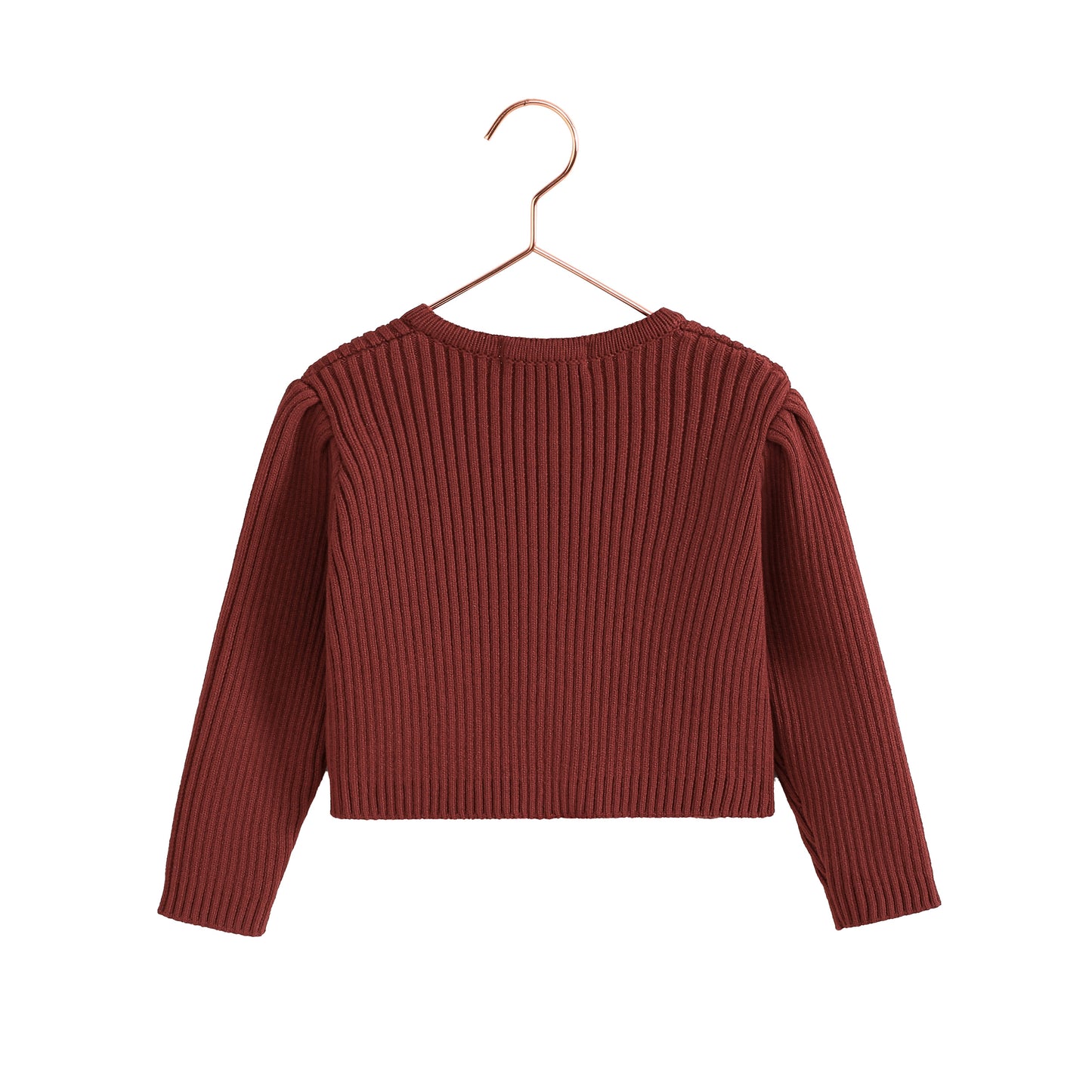 RETRO KID BURGUNDY CARDIGAN