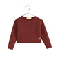 RETRO KID BURGUNDY CARDIGAN